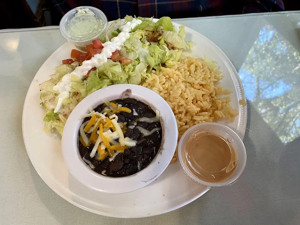 Chicken Burrito with Rice and Black Beans